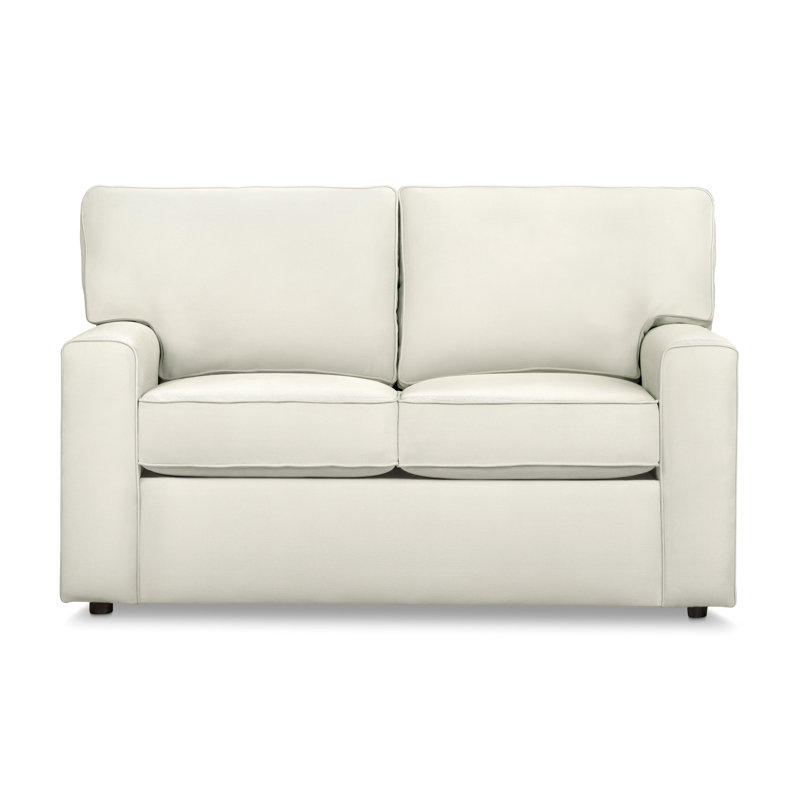 Lawson 59.5" Upholstered Loveseat, Classic Bleach White Twill