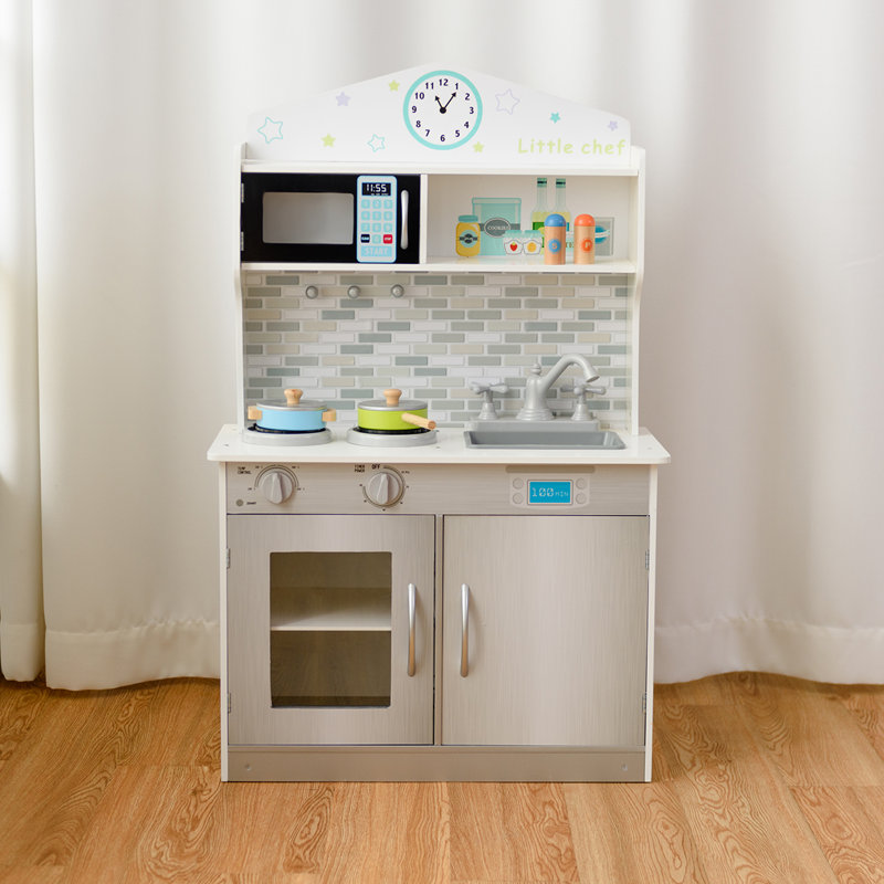 Topbuy Kids Cooking Pretend Kitchen Toy Play Set for Toddler