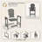 Bar-Height HDPE Adirondack Chair with Cup Holder (Gray)-4773504