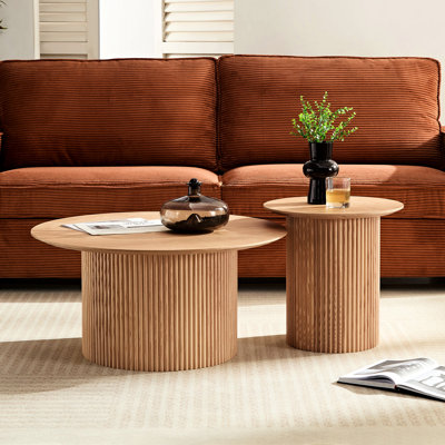 De 2 tables rondes Mid Century