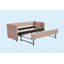 Pink Velvet Daybed, Sturdy Wooden Bed Frame-228799005