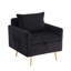 Chaise d'appoint rembourrée avec rangement et poche-598868100