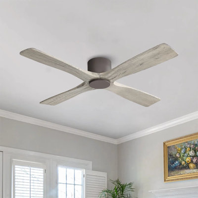 Ventilateur de plafond d'intérieur à 4 pales de 54 pouces avec télécommande Avagail