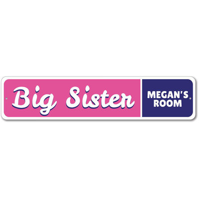 Big Sister Metal Sign