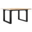 vidaXL Coffee Table O-Frame Solid Wood Pine and Steel-106215985