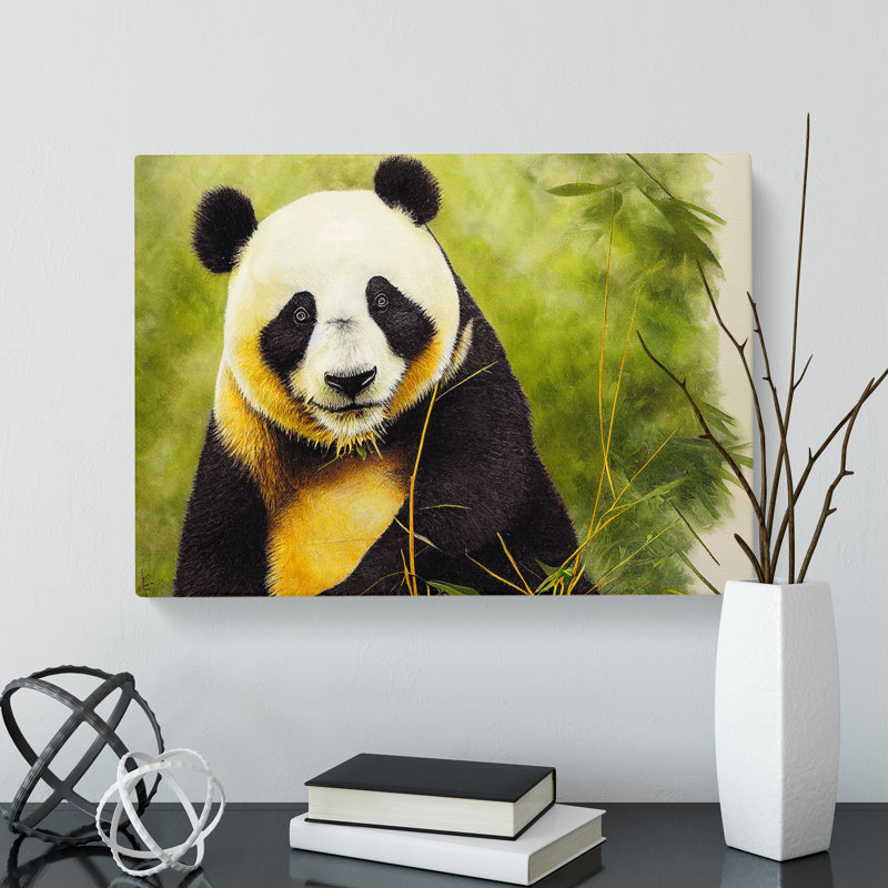Unbelievable Panda - Wrapped Canvas, 40cm H x 60cm W x 3cm D