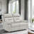 Hornbeck 62.5" Modern & Contemporary Power Double Reclining Loveseat - Dual Power Reclining with One-Touch Control, Integrated USB Charging Ports-1542644019