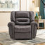 Intars 39.8" Wide Classic and Overstuffed Top Faux Leather Power Standard Recliner with USB Port
