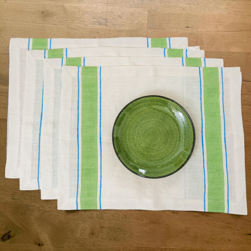 Napperons Leher - vert (ensemble de 2), Vert