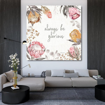 Bungalow Rose Grove, Beth, reproduction d'art sur toile tendue: Petal Passion III Soft Boho
