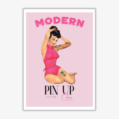 Modern Pin Up Girl - Print