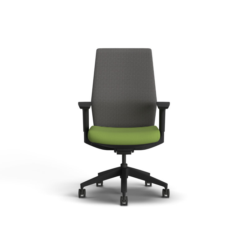 Chaise de bureau ergonomique en filet HON, Noir, Poire