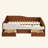 Upholstered Daybed Frame with 2 Storage Drawers