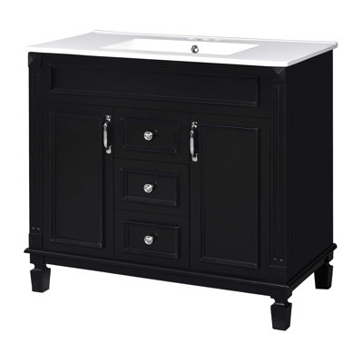Meuble-lavabo 36 po avec lavabo en céramique