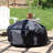 Claire Black Solid Fire Pit Cover with Drawstring Closure - 30"-990229839-990229846