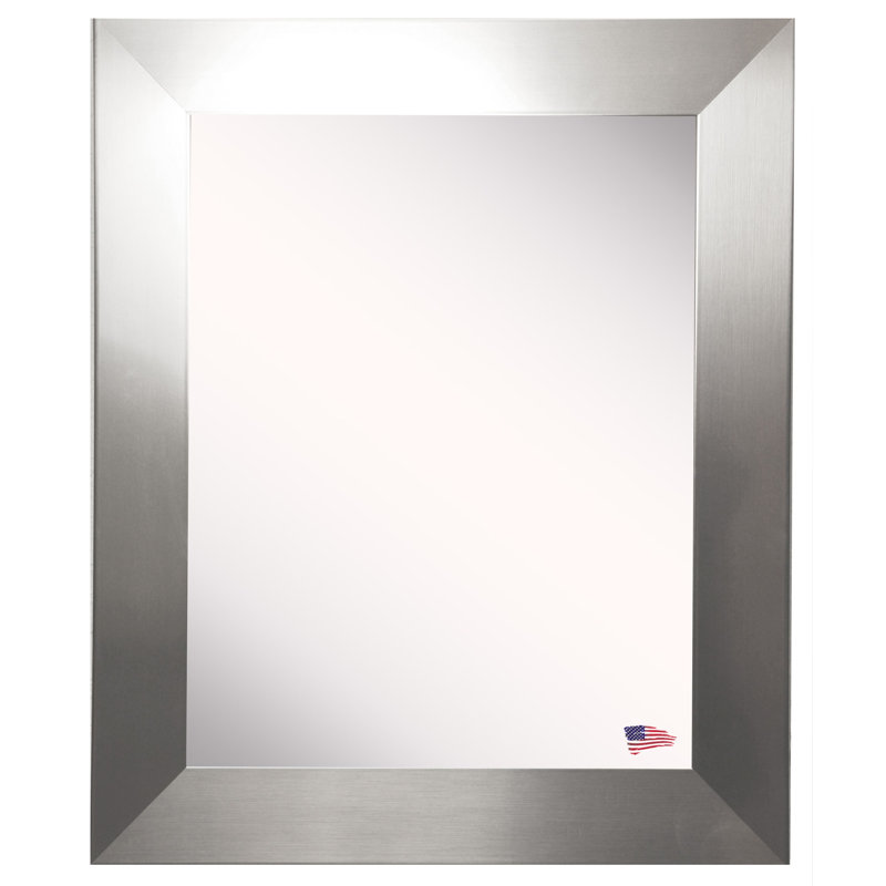 Miroir moderne et contemporain, Argent, H 35,5 po x l 29,5 po