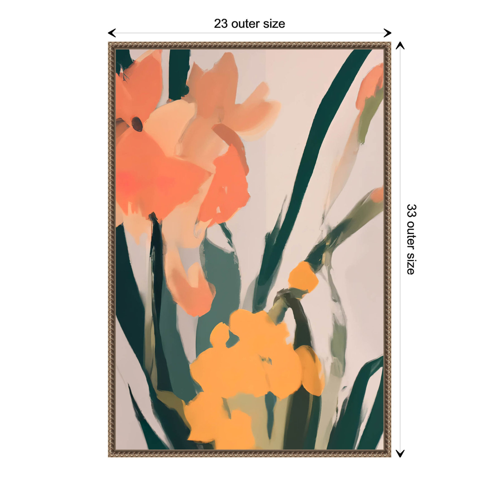Flower Petals Abstract by Melloi Art Prints, 33" H x 23" W x 2" D