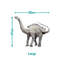 Geometric Dinosaur Wall Stickers with Names