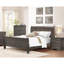 Lit pour chambre à coucher au fini gris teinté, grand lit de style traditionnel pour grand lit, meubles-1709225608-1709225614