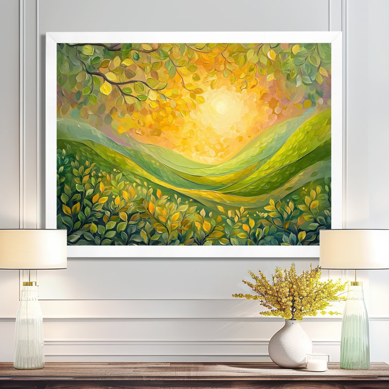 Brittain - Abstract Wall Art, Cadre simple, H 34 po x l 44 po, Blanc