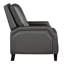 Fauteuil inclinable de salon en bois massif, gris, mécanisme inclinable gris pour dossier, transitionnel, dossier requis de 18 po-1654332405