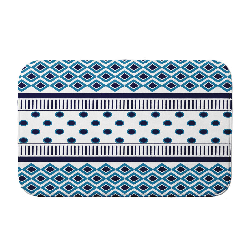 Descente de bain, Bleu marine, l 21 po x L 34 po
