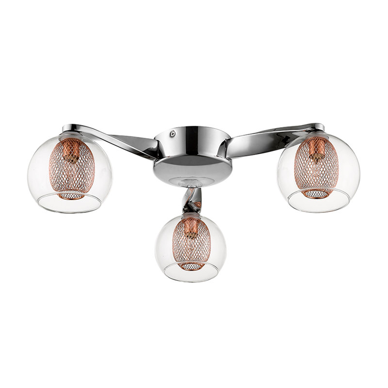 Justus Flush Mount, Copper
