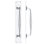 Cast Brass Pull Handle with Backplate