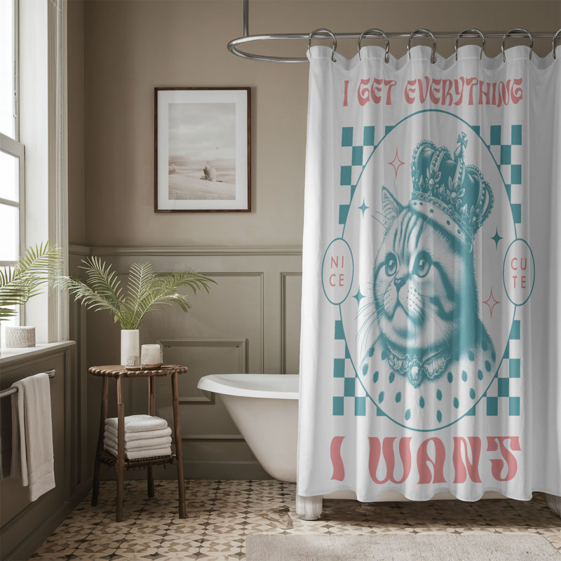 Tempe Shower Curtain, 74"H x 71"W
