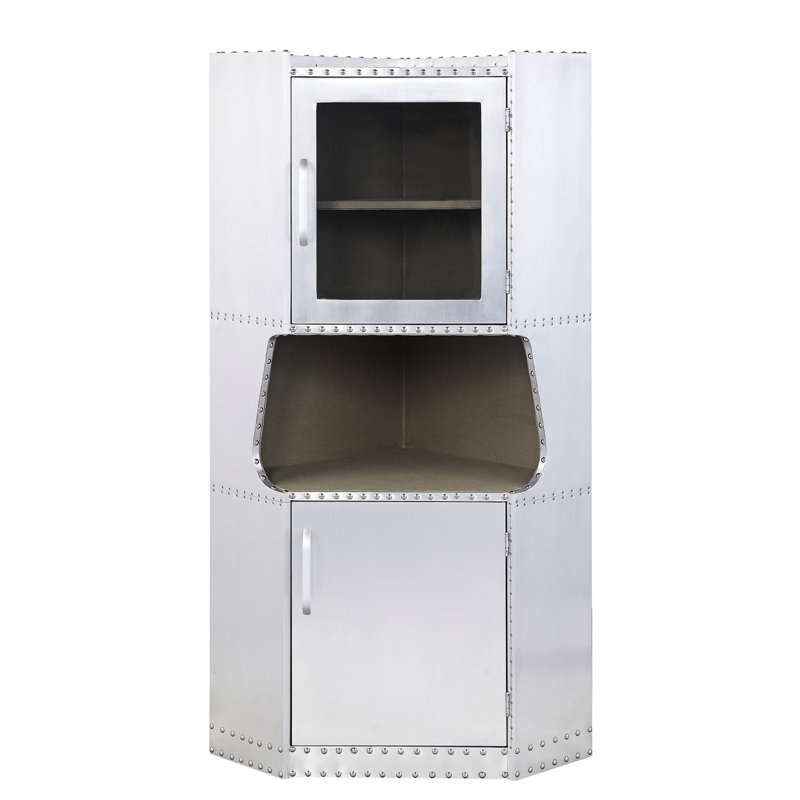 Armoire en aluminium avec 1 tablette, améliorant la décoration intérieure et l'efficacité du rangement