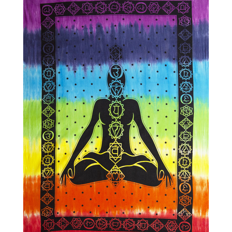 Tapisserie murale en coton 7 chakra