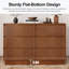 Commode double 6 tiroirs l 47,3 po avec rangement ondulé polyvalent