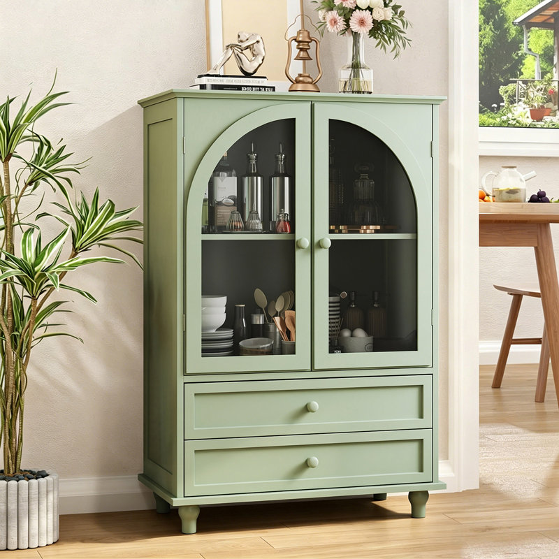 Buffet à 2 tiroirs Ronanld, Mint Green