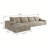 Cloud sectional with l-shape chaise, modern deep seat design in black corduroy, no assembly required-1962881563-1962881541-1962881540
