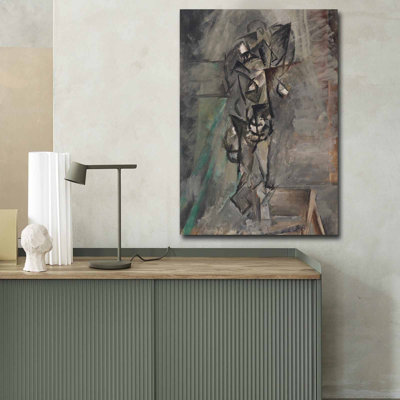 Superbe peinture décorative sur toile par Pablo Picasso, 27,6 po x 39,4 po | 100% toile de suède, cadre 100% bois (épaisseur: 1,2 po) | Parfait pour la décoration intérieure, les amateurs d'art et les espaces contemporains