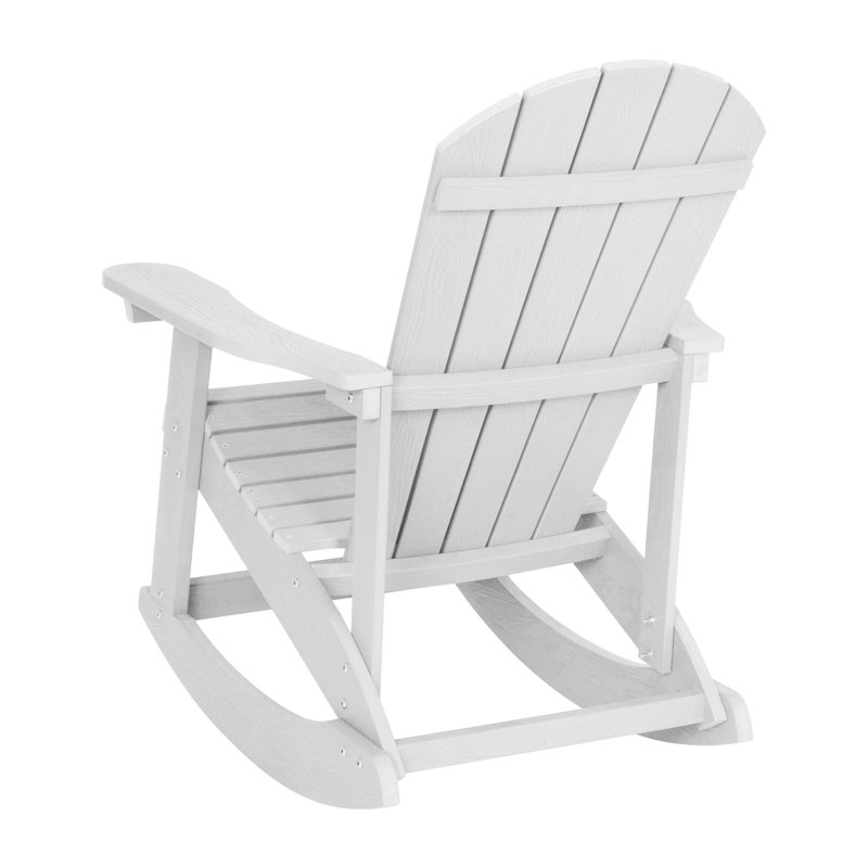 Beachcrest Home™ Baltazar Polyresin Wood Indoor/Outdoor Adirondack