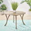 Table d'extérieur 45,96 po pour l'extérieur - bois, finition grise, élément en bois élégant 45,96 po, patio