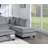 Contemporary 3Pc Sectional Set Fog Color Corduroy Couch LAF Sofa RAF Chaise Ottoman L-Sectional Living Room-2115801799