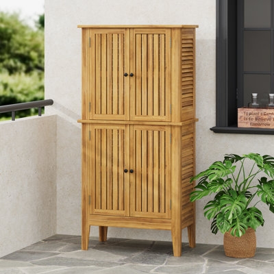Kyree Patio Acacia Wood Cabinet by NFusion