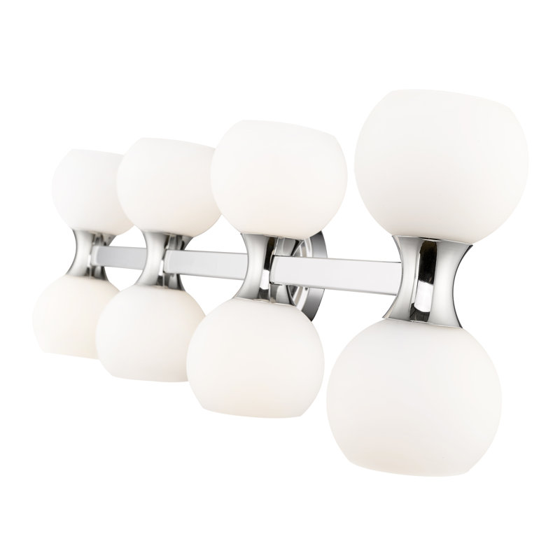 Éclairage pour meuble-lavabo à 8 lumières Nebel, Chrome