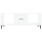 vidaXL Coffee Table White 40.2x19.7x15.7" Engineered Wood