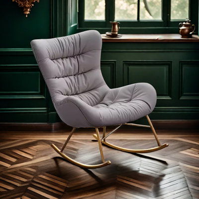 Chaise berçante moderne et luxueuse