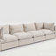 Grand 4 Seater Striped Outdoor Sofa