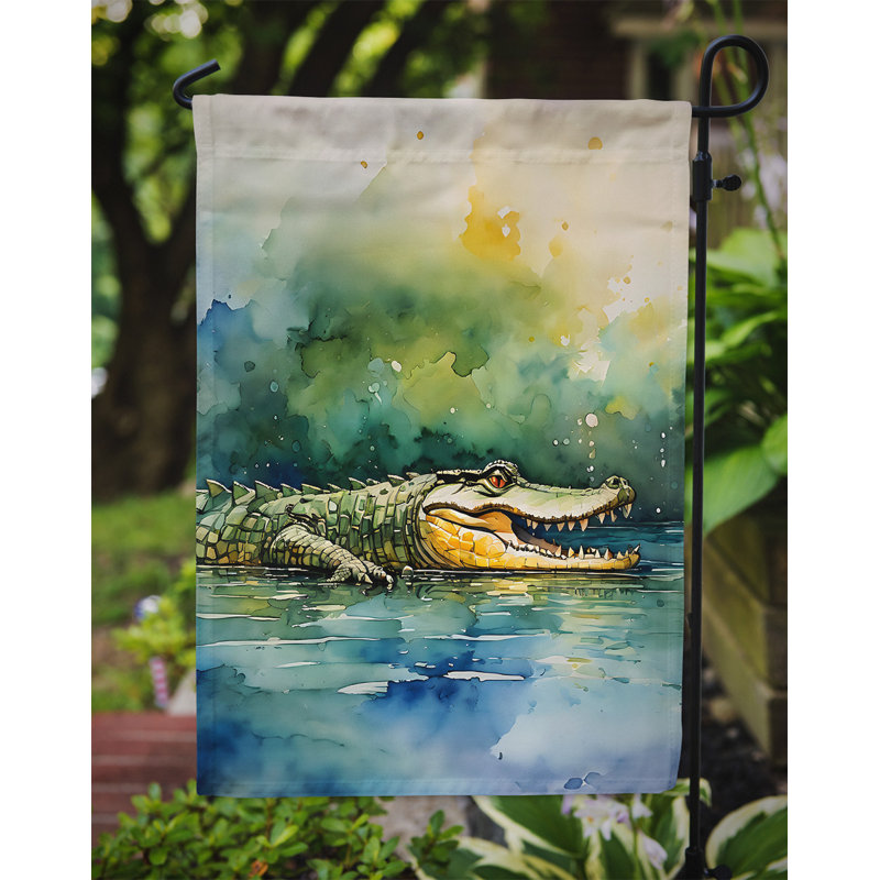 Drapeau de jardin de crocodile