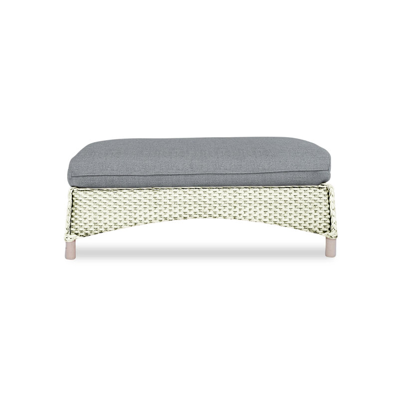 Mandalay Outdoor Ottoman, Sandberg Pewter, Hickory