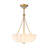 Classic Glam 3-Light Pleated Glass Chandelier