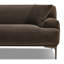 Canapé modulaire en tissu velours brun foncé 94,5 po Mineta-122253121-122253134
