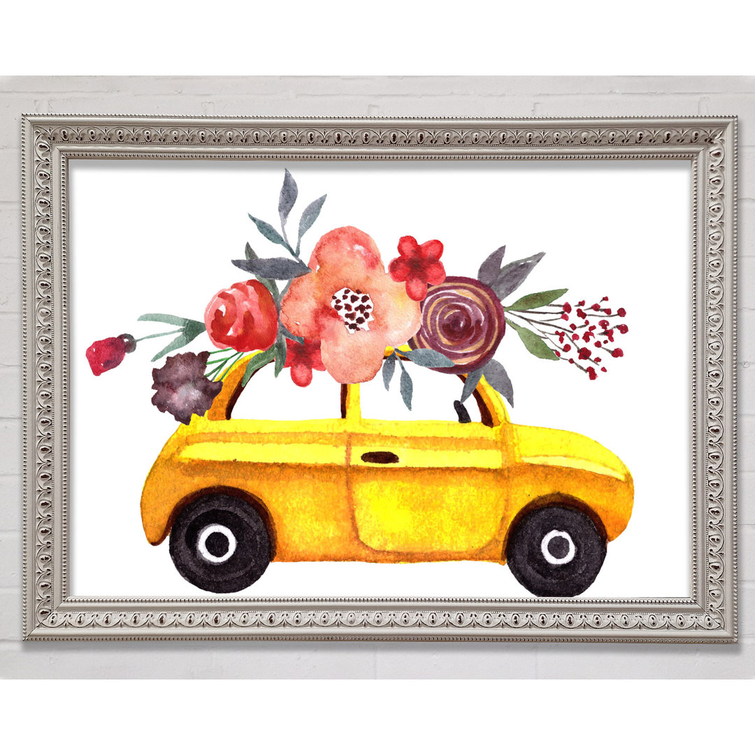 Cut Floral Car - Druck