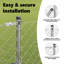 Vidaxl Chain Link Fence With Posts Steel-116798012-116798016