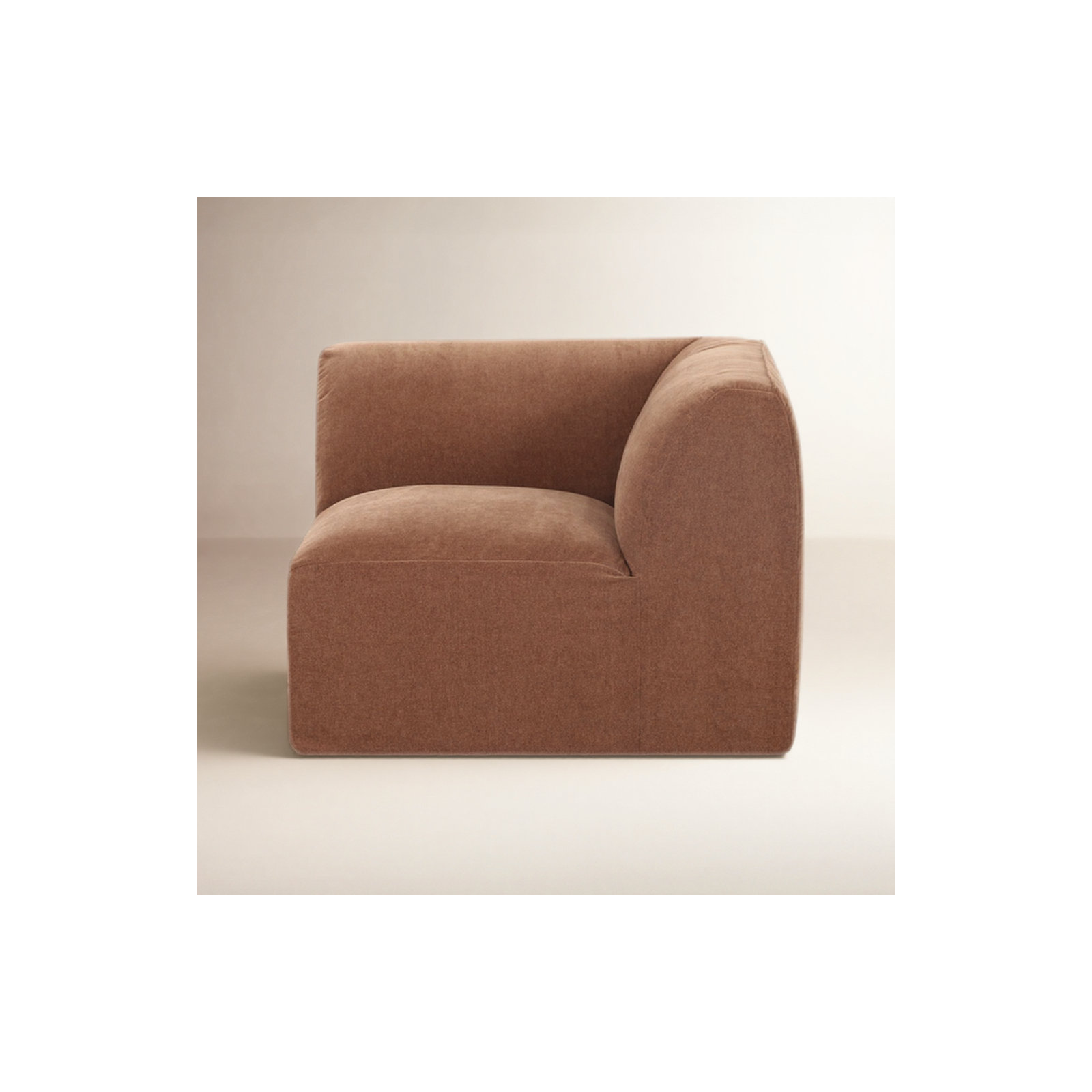 Wilde Corner Chair, Latte Loft Canvas 